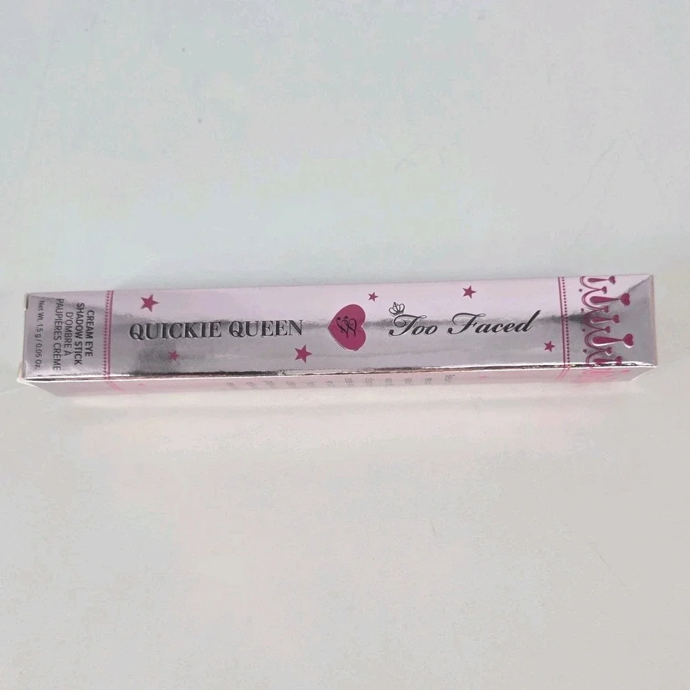 Too Faced Quickie Queen Cream Eyeshadow Stick Chocolate Sprinkles NIB 1.5g Brown